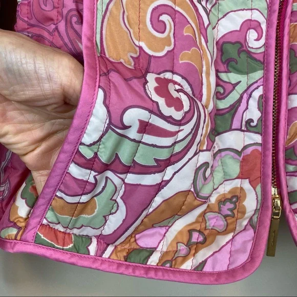 Etro Pink Multicolor Quilted Paisley Jacket - Picture 14 of 14